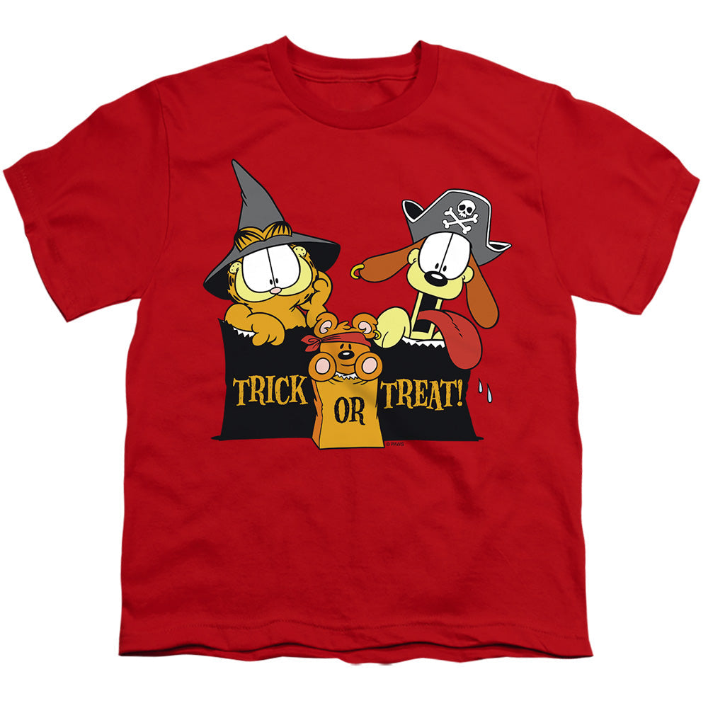 Garfield Trick Or Treat Licensed Kid's T-Shirt (Ages 4-7) SM-XL