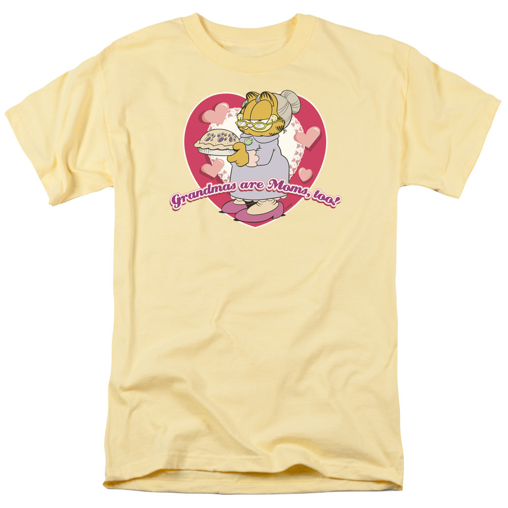 AN OFFCIALLY LICENSED GARFIELD DONT FORGET GRANDMA MEN'S REGULAR FIT T-SHIRT BANANA