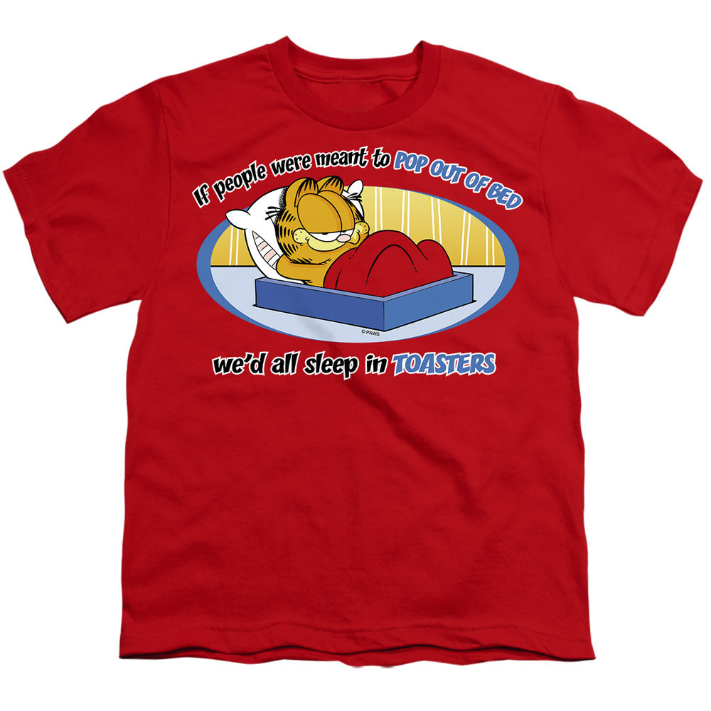 Garfield Pop Out Of Bed Licensed Kid's T-Shirt (Ages 4-7) SM-XL