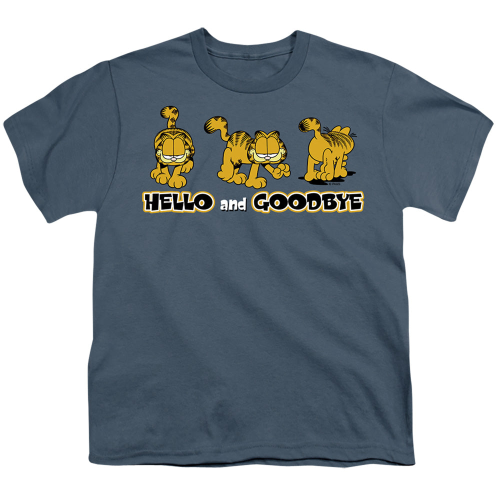 Garfield Hello And Goodbye Licensed Kid's T-Shirt (Ages 4-7) XL
