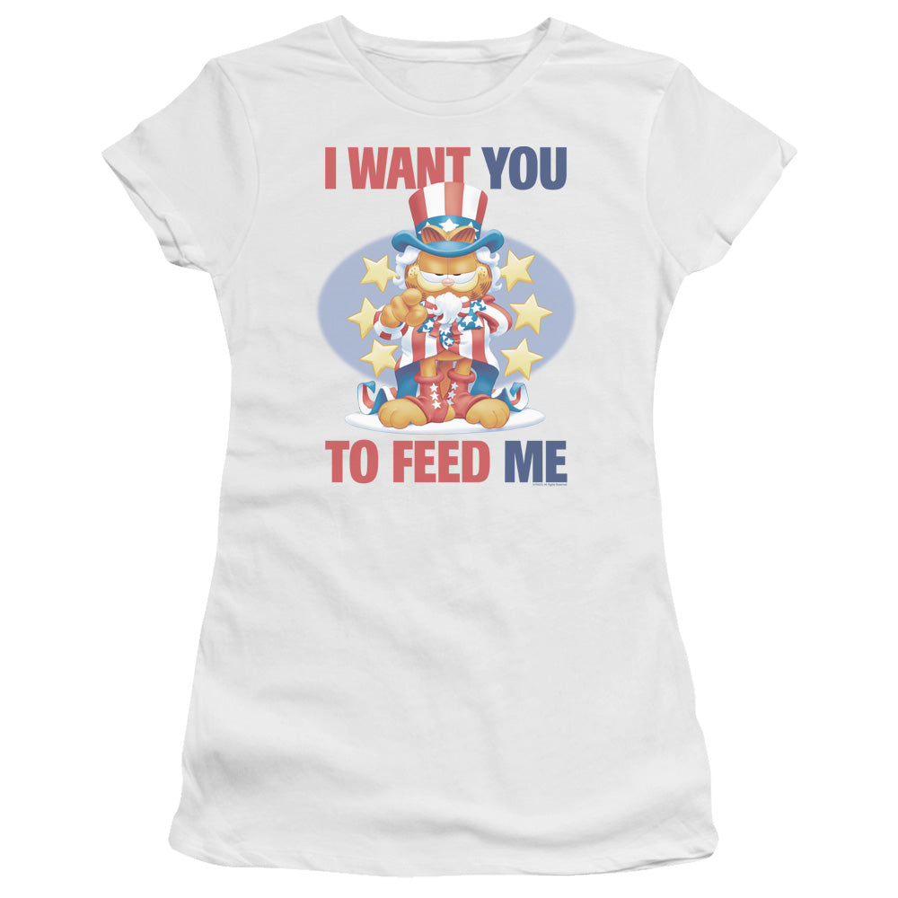 Garfield I Want You Licensed Women's T-Shirt Juniors LG
