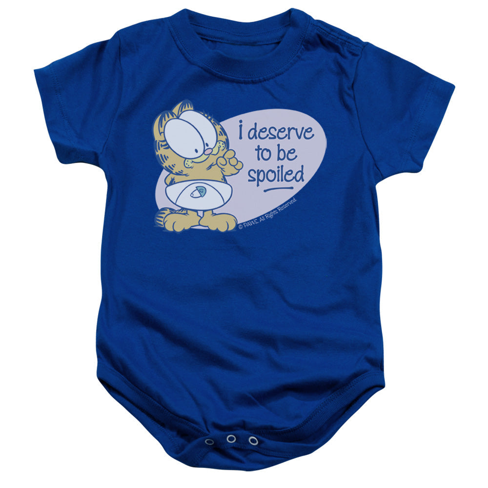 Garfield Deserve To Be Spoiled Licensed Baby Bodysuit SM-XL