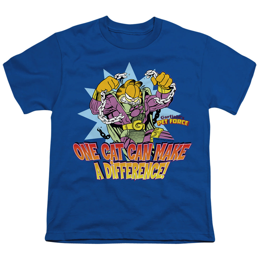 Garfield Make A Difference Licensed Kid's T-Shirt (Ages 4-7) XS-MD