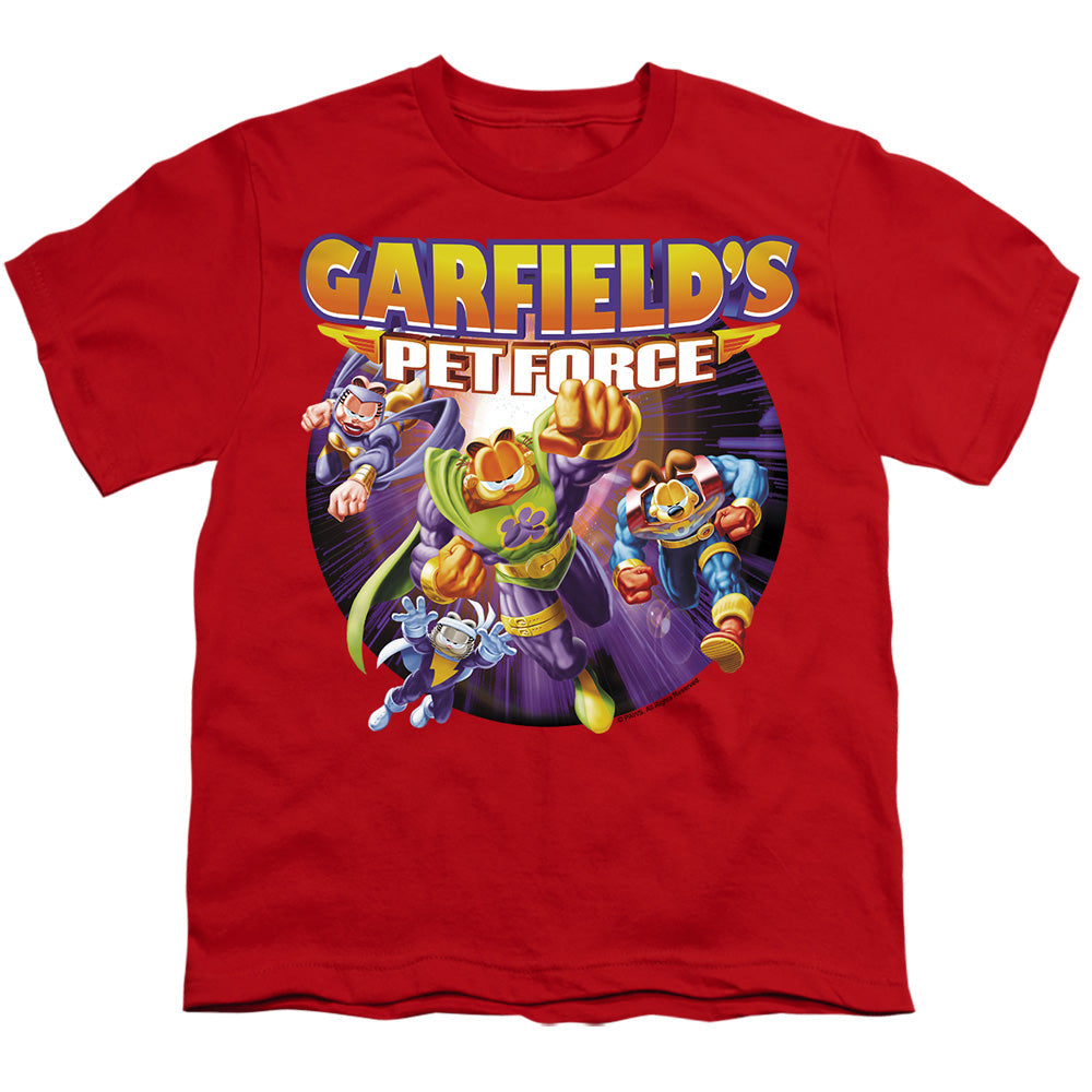 Garfield Pet Force Four Licensed Kid's T-Shirt (Ages 4-7) XS-MD