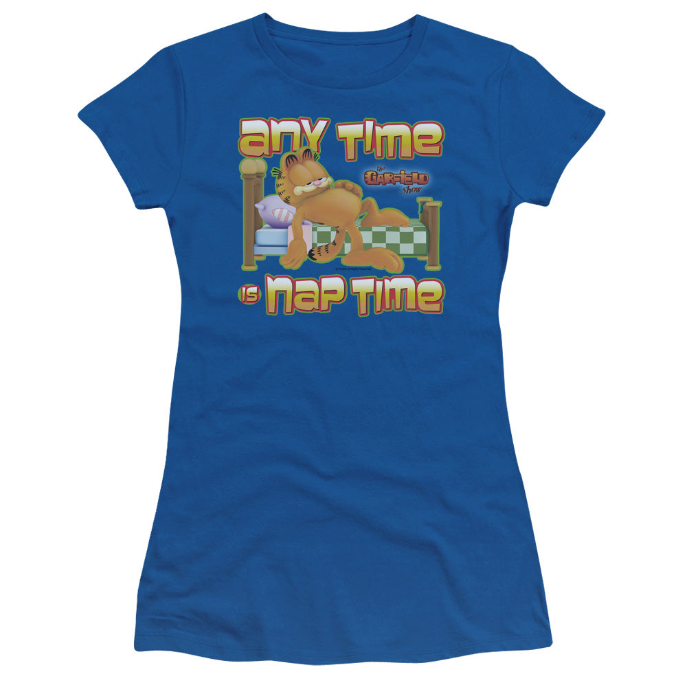 Garfield Nap Time Licensed Women's T-Shirt Juniors LG