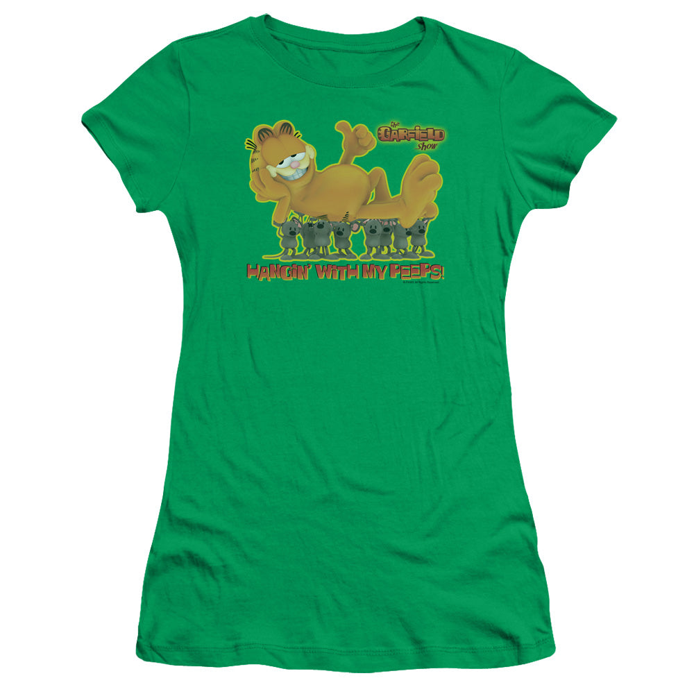 Garfield My Peeps Licensed Women's T-Shirt Juniors LG