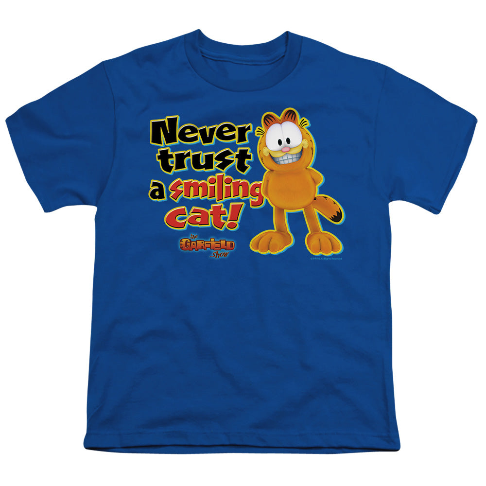 Garfield Smiling Licensed Kid's T-Shirt (Ages 4-7) XS-XL