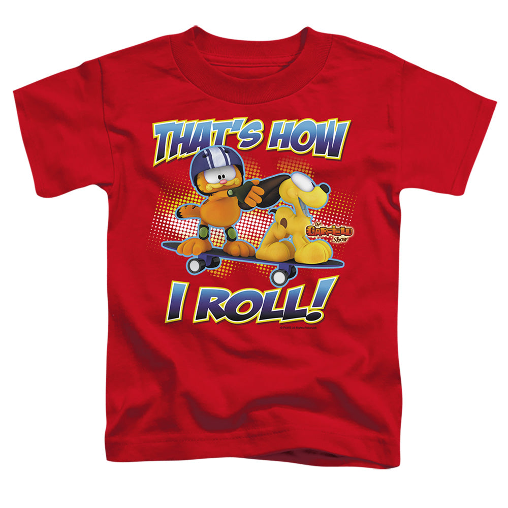 Garfield How I Roll Licensed Toddler T-Shirt LG