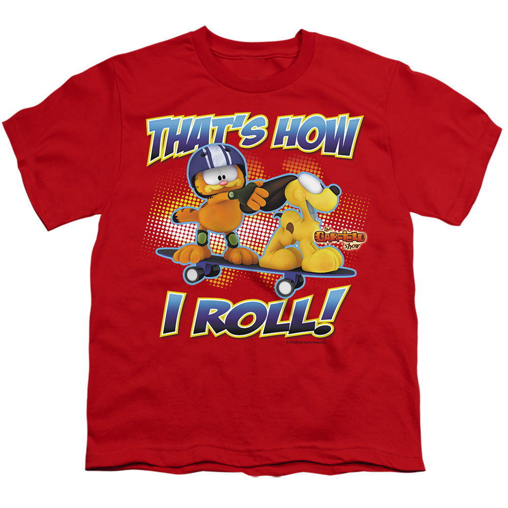 Garfield How I Roll Licensed Kid's T-Shirt (Ages 4-7) XS-XL