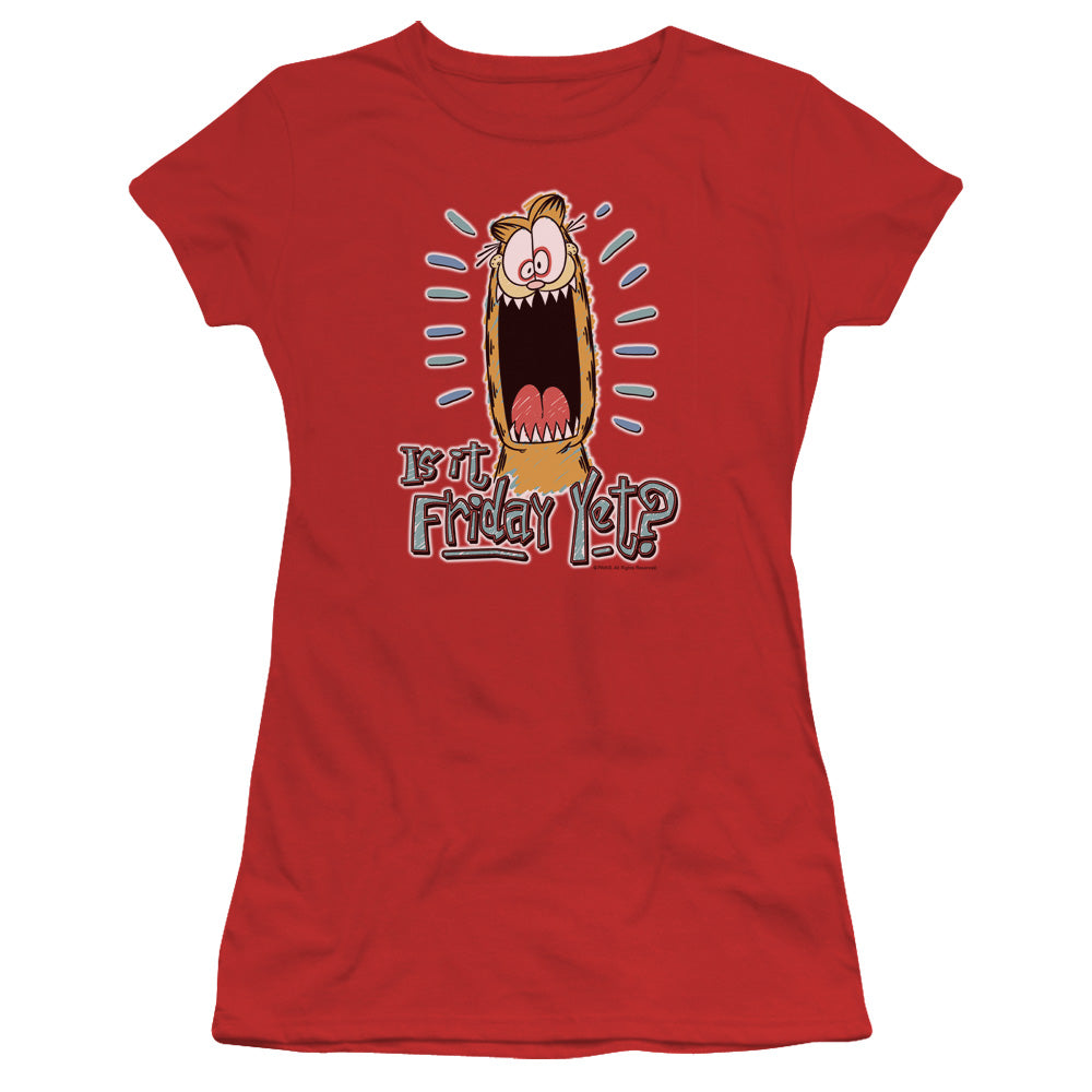 Garfield Friday Licensed Women's T-Shirt Juniors SM