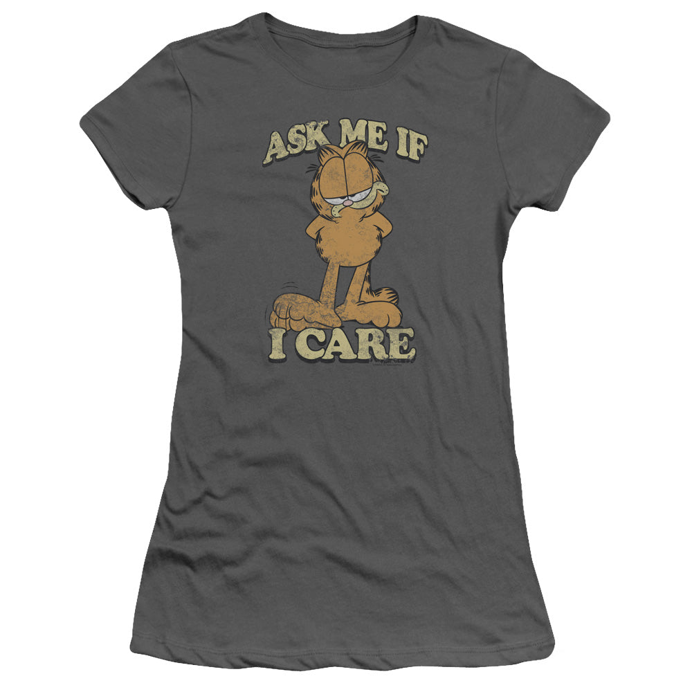 Garfield Ask Me Licensed Women's T-Shirt Juniors SM