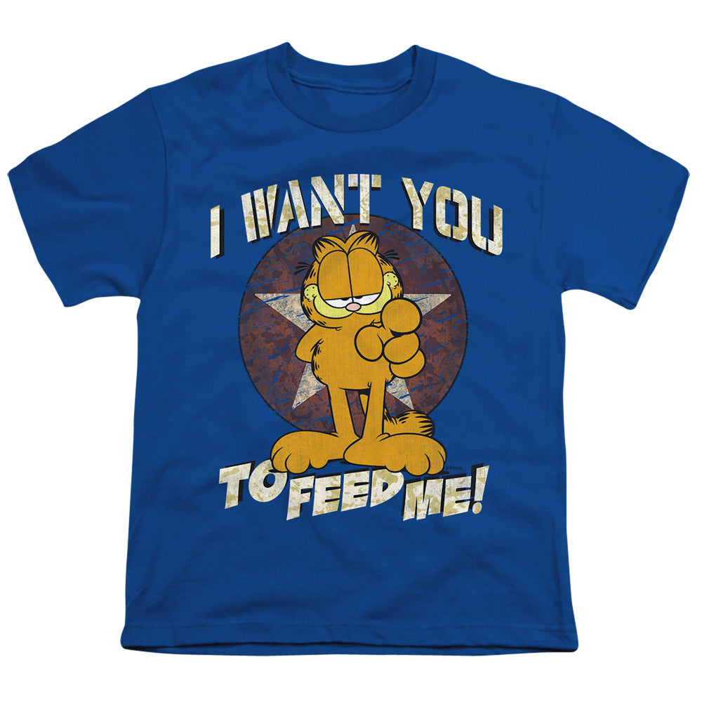 Garfield I Want You Licensed Kid's T-Shirt (Ages 4-7) SM-LG