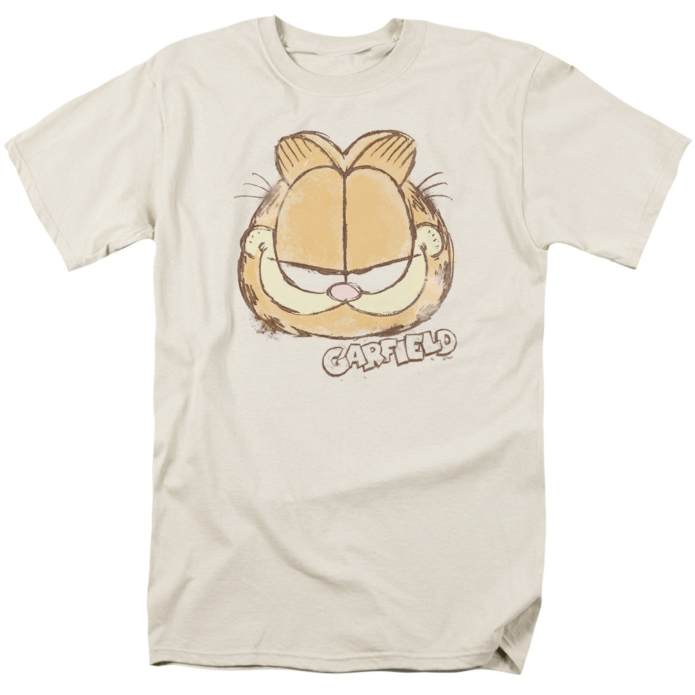 Garfield Water Color Cat Licensed Adult Unisex T-Shirt Regular Fit Tee LG