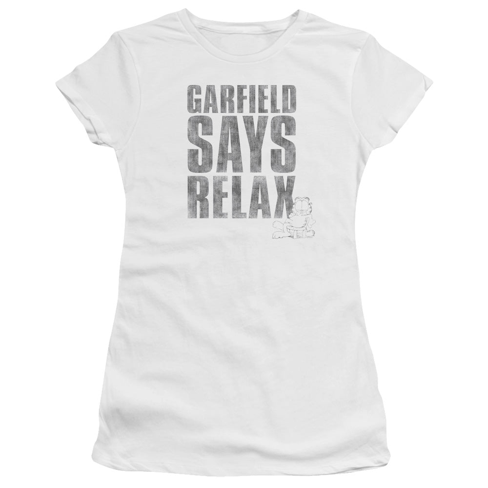 Garfield Relax Licensed Women's T-Shirt Juniors LG