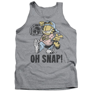 AN OFFCIALLY LICENSED GARFIELD OH SNAP ADULT UNISEX TANK TOP ATHLETIC HEATHER