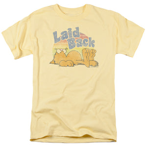 AN OFFCIALLY LICENSED GARFIELD RAD GARFIELD MEN'S REGULAR FIT T-SHIRT BANANA
