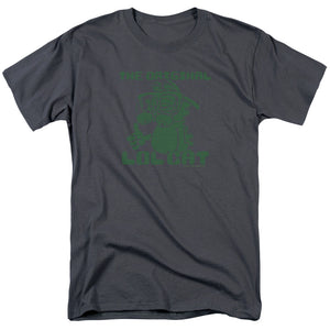 AN OFFCIALLY LICENSED GARFIELD OG LOL MEN'S REGULAR FIT T-SHIRT CHARCOAL