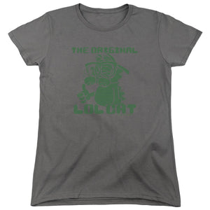 AN OFFCIALLY LICENSED GARFIELD OG LOL WOMEN'S REGULAR FIT T-SHIRT CHARCOAL
