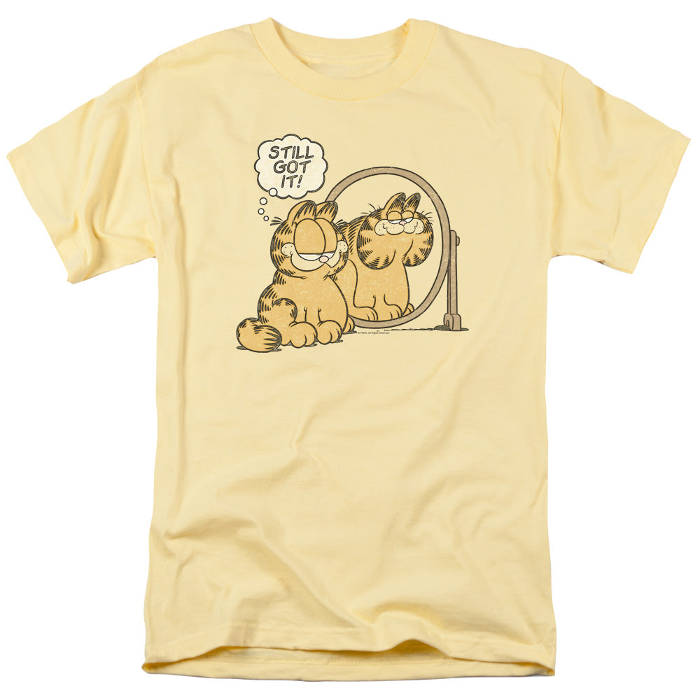 AN OFFCIALLY LICENSED GARFIELD STILL GOT IT MEN'S REGULAR FIT T-SHIRT BANANA