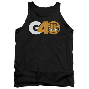 AN OFFCIALLY LICENSED GARFIELD G40 ADULT UNISEX TANK TOP BLACK