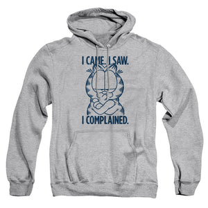 AN OFFCIALLY LICENSED GARFIELD I COMPLAINED ADULT UNISEX PULLOVER HOODIE ATHLETIC HEATHER