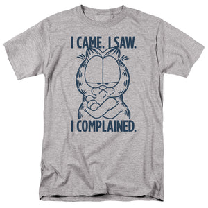 AN OFFCIALLY LICENSED GARFIELD I COMPLAINED MEN'S REGULAR FIT T-SHIRT ATHLETIC HEATHER