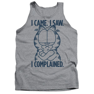 AN OFFCIALLY LICENSED GARFIELD I COMPLAINED ADULT UNISEX TANK TOP ATHLETIC HEATHER
