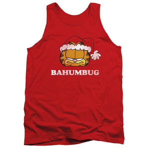 AN OFFCIALLY LICENSED GARFIELD BAHUMBUG ADULT UNISEX TANK TOP RED