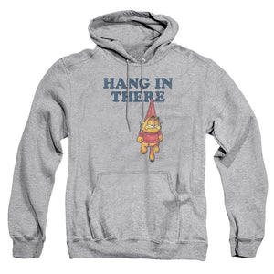 AN OFFCIALLY LICENSED GARFIELD HANG IN THERE ADULT UNISEX PULLOVER HOODIE ATHLETIC HEATHER