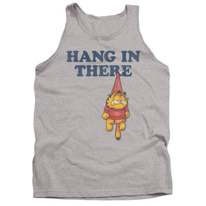 AN OFFCIALLY LICENSED GARFIELD HANG IN THERE ADULT UNISEX TANK TOP ATHLETIC HEATHER