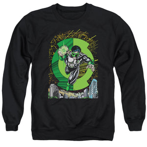 AN OFFCIALLY LICENSED GREEN LANTERN GL #51 COVER ADULT UNISEX CREWNECK SWEATSHIRT BLACK