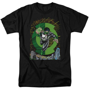 AN OFFCIALLY LICENSED GREEN LANTERN GL #51 COVER MEN'S REGULAR FIT T-SHIRT BLACK