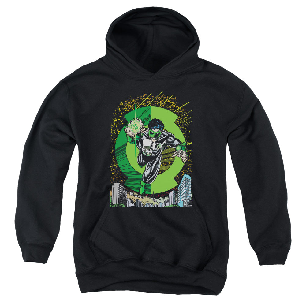 AN OFFCIALLY LICENSED GREEN LANTERN GL #51 COVER YOUTH HOODIE BLACK