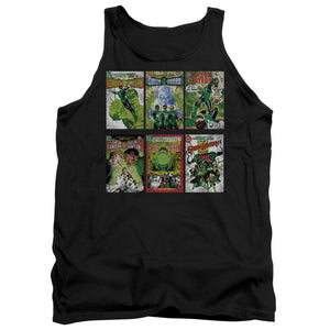 AN OFFCIALLY LICENSED GREEN LANTERN GL COVERS ADULT UNISEX TANK TOP BLACK