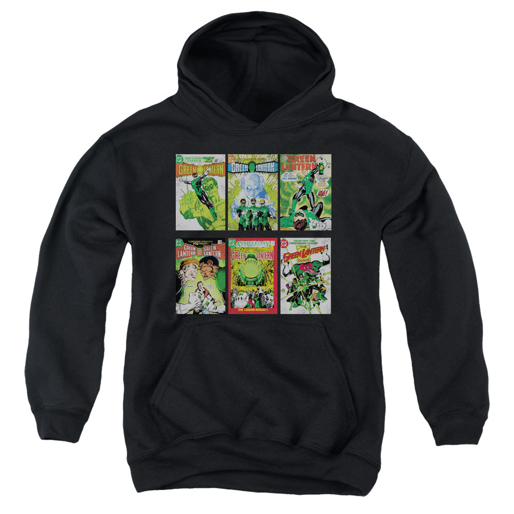 AN OFFCIALLY LICENSED GREEN LANTERN GL COVERS YOUTH HOODIE BLACK