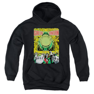 AN OFFCIALLY LICENSED GREEN LANTERN GL #200 COVER YOUTH HOODIE BLACK