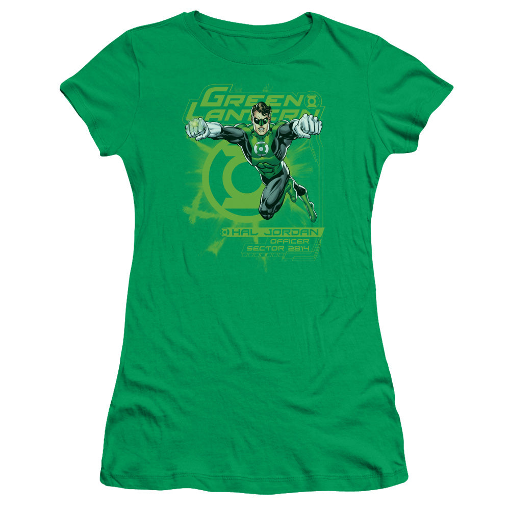 Green Lantern Sector 2814 Licensed Women's T-Shirt Juniors LG