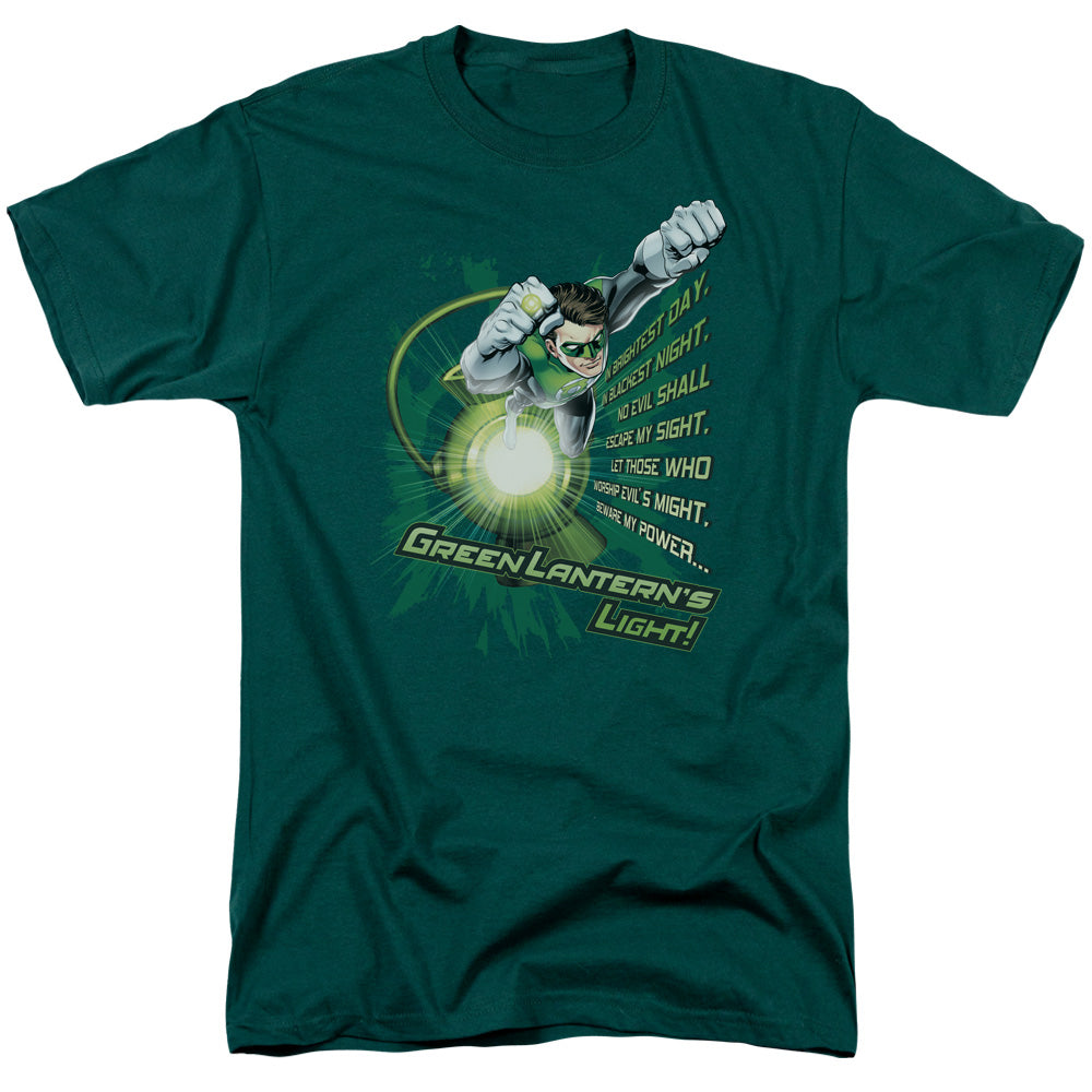 Green Lantern Flying Oath Licensed Adult Unisex T-Shirt Regular Fit Tee SM-3X