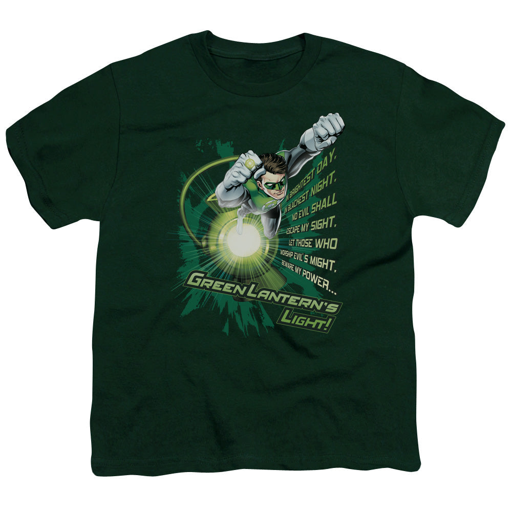 Green Lantern Flying Oath Licensed Kid's T-Shirt (Ages 4-7) MD-LG