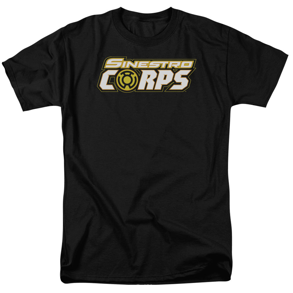 AN OFFCIALLY LICENSED GREEN LANTERN SINESTRO CORPS LOGO MEN'S REGULAR FIT T-SHIRT BLACK