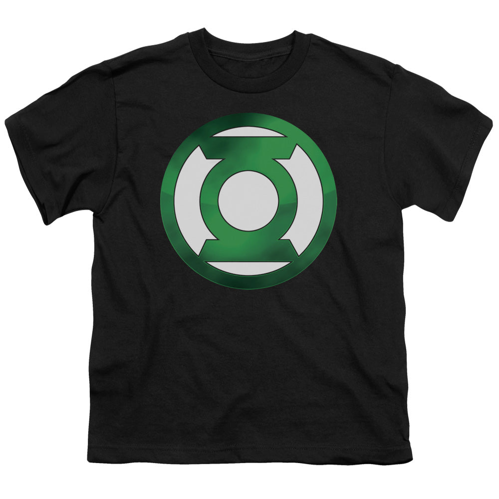 Green Lantern Green Chrome Logo Licensed Kid's T-Shirt (Ages 4-7) XS-XL