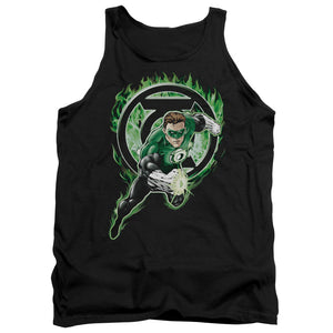 AN OFFCIALLY LICENSED GREEN LANTERN SPACE COP ADULT UNISEX TANK TOP BLACK