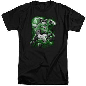 AN OFFCIALLY LICENSED GREEN LANTERN LANTERN PLANET MEN'S TALL FIT T-SHIRT BLACK