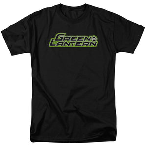 AN OFFCIALLY LICENSED GREEN LANTERN SCRIBBLE TITLE MEN'S REGULAR FIT T-SHIRT BLACK