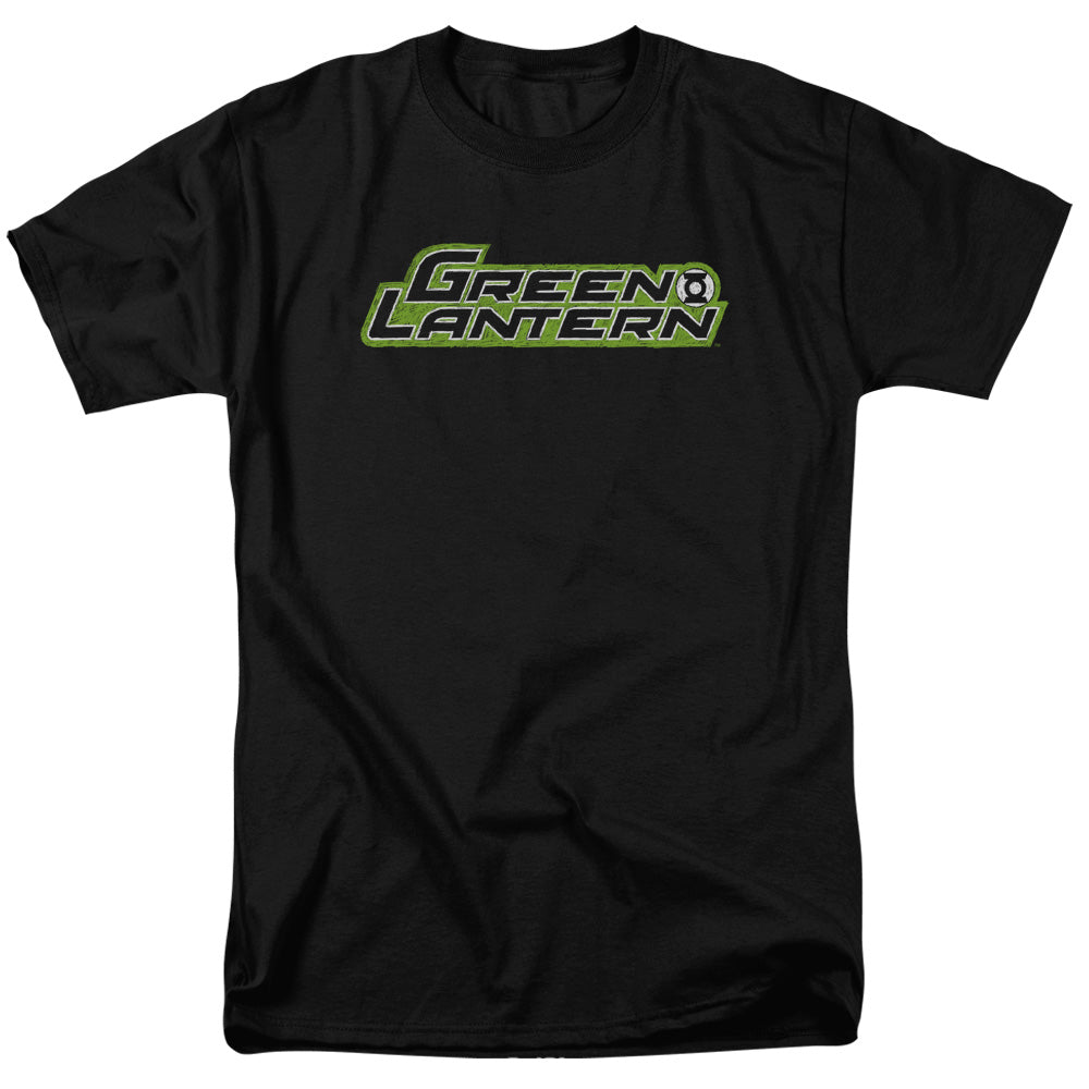 AN OFFCIALLY LICENSED GREEN LANTERN SCRIBBLE TITLE MEN'S REGULAR FIT T-SHIRT BLACK