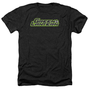AN OFFCIALLY LICENSED GREEN LANTERN SCRIBBLE TITLE MEN'S HEATHER T-SHIRT CHARCOAL