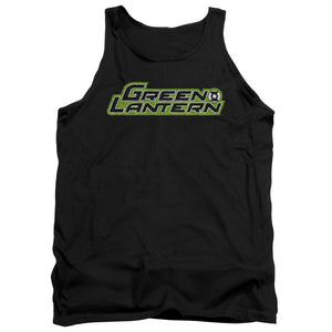 AN OFFCIALLY LICENSED GREEN LANTERN SCRIBBLE TITLE ADULT UNISEX TANK TOP BLACK