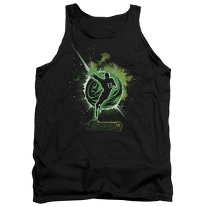 AN OFFCIALLY LICENSED GREEN LANTERN SHADOW LANTERN ADULT UNISEX TANK TOP BLACK