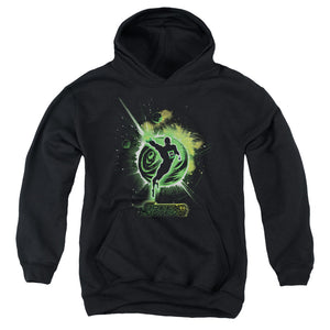 AN OFFCIALLY LICENSED GREEN LANTERN SHADOW LANTERN YOUTH HOODIE BLACK