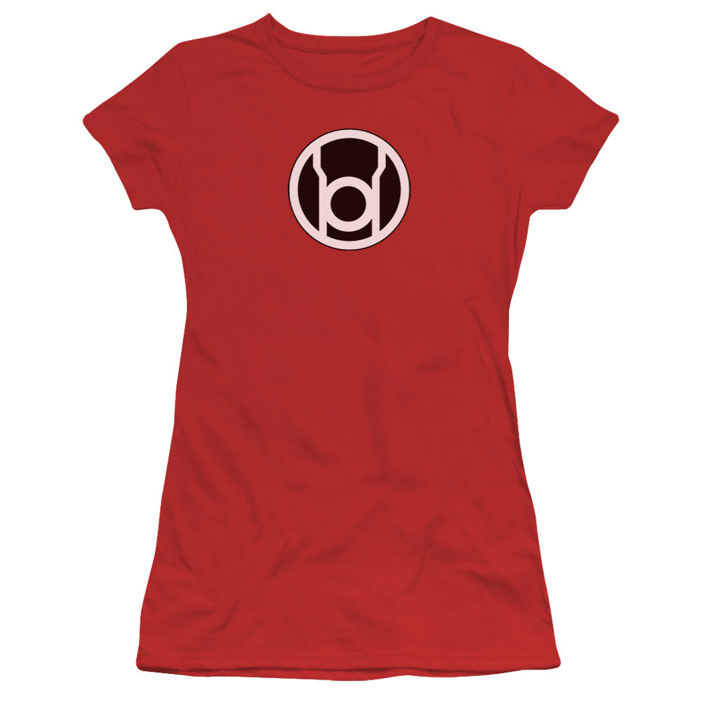 Green Lantern Red Lantern Logo Licensed Women's T-Shirt Juniors SM